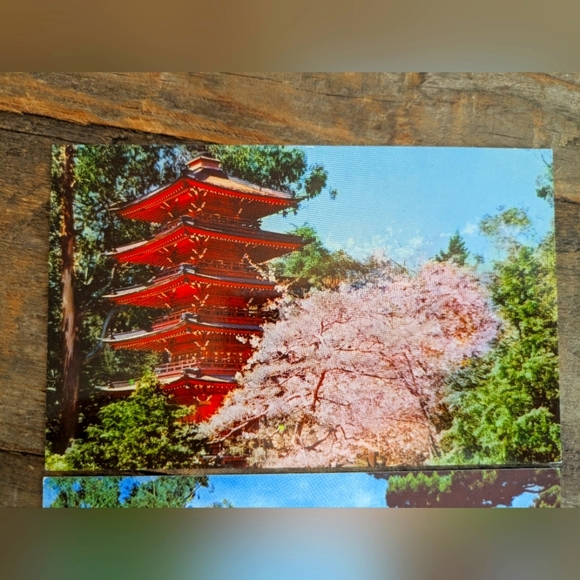 San Franscisco Vintage Postcards Unused Gloss Japanese Tea Golden Gate Bridge - Picture 5 of 10